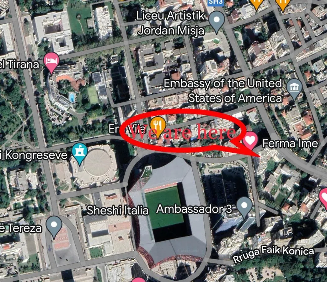 Apartment Koa Guesthouse Stadium Congress Elite Orl Embassy Tirana